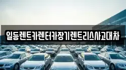 일등렌트카렌터카장기렌트리스사고대차