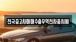 전국중고차매매수출무역전차종시세