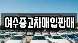 여수중고차매입판매