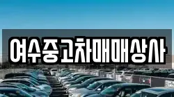 여수중고차매매상사