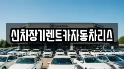신차장기렌트카자동차리스