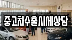 중고차수출시세상담
