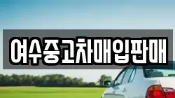 여수중고차매입판매