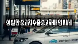 성실한중고차수출중고차매입시세
