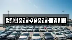 성실한중고차수출중고차매입시세