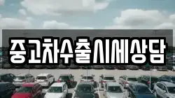 중고차수출시세상담