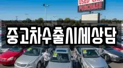 중고차수출시세상담