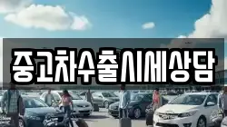 중고차수출시세상담