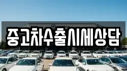 중고차수출시세상담