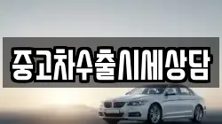 중고차수출시세상담