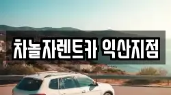 차놀자렌트카 익산지점
