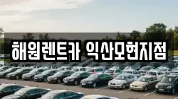 해원렌트카 익산모현지점