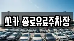 쏘카 종로유료주차장