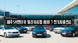 제주SK렌터카 빌리카지점 채비 1 전기차충전소