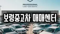 보령중고차 매매센터