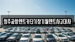 청주공항렌트카단기장기월렌트사고대차