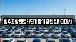 청주공항렌트카단기장기월렌트사고대차