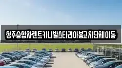 청주승합차렌트카니발스타리아봉고차단체이동