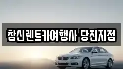 참신렌트카여행사 당진지점