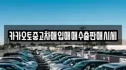 카카오토중고차매입매매수출판매시세