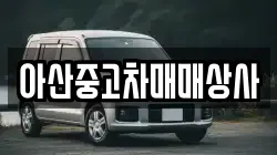 아산중고차매매상사