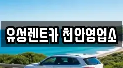 유성렌트카 천안영업소