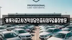 캐롯카중고차견적상담인증지점무료출장방문