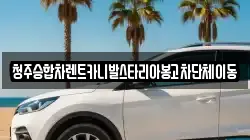 청주승합차렌트카니발스타리아봉고차단체이동